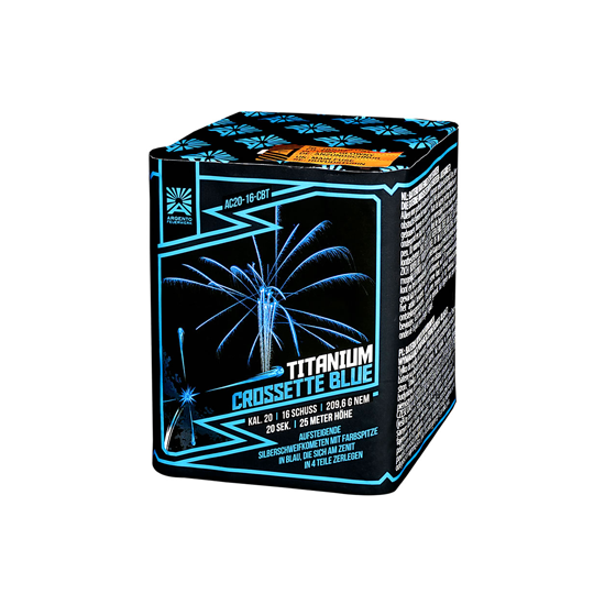 Argento | Titanium Crossette Blue | 16-Schuss