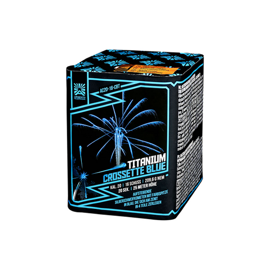 Argento | Titanium Crossette Blue | 16-Schuss